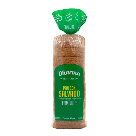 PAN LACTAL DHARMA 600 grs GRANDE   C/SALVADO   O % COLESTEROL   (comprando